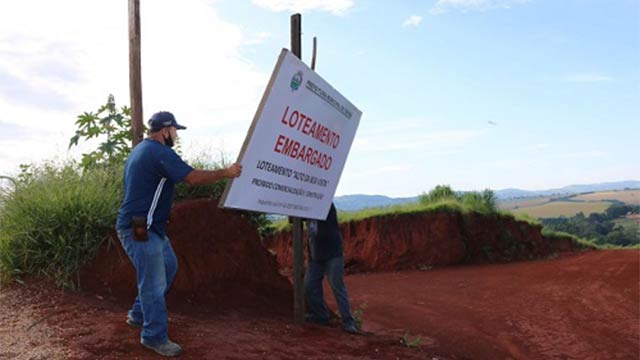 Ministério Público retira embargo de obras de loteamento