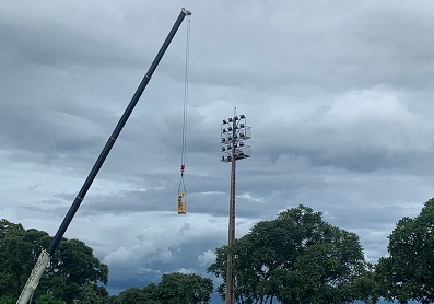 Estádio Chico Vieira recebe iluminação nova e cobertura nas cabines  