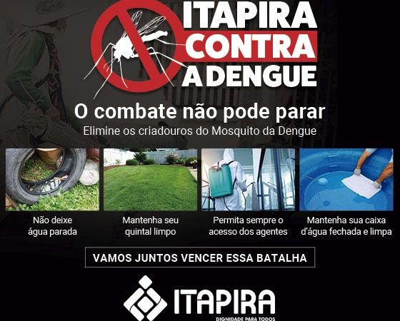 Itapira contra a dengue – O combate não pode parar