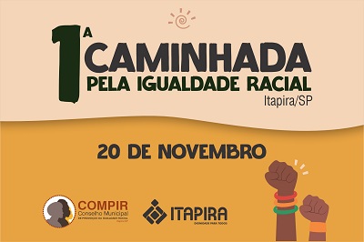 Itapira terá 1ª Caminhada pela Igualdade Racial